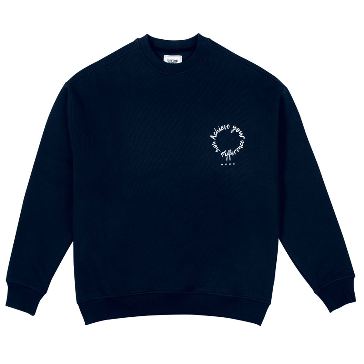 마리아쥬드비엔(MARIAGEDEBIEN) NAVY SWEAT-SHIRTS (015)