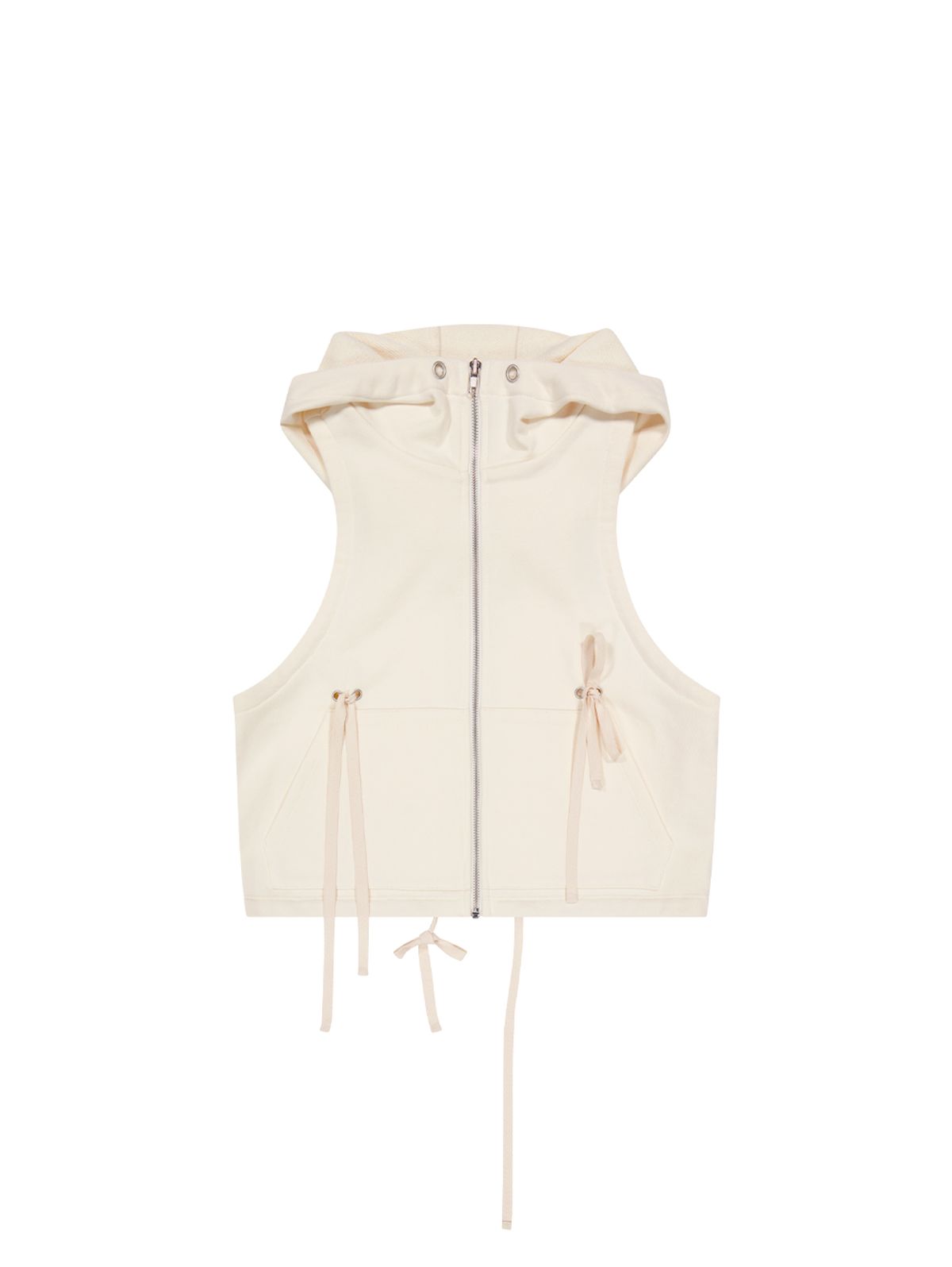 뚜오미오(TUOMIO) LACED UP VEST [IVORY]