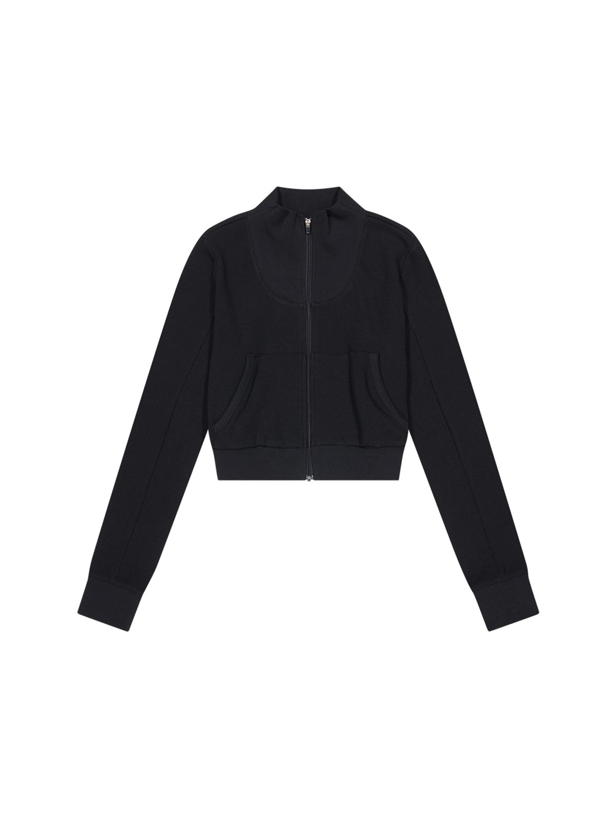 뚜오미오(TUOMIO) FITTED TRACK TOP [BLACK]