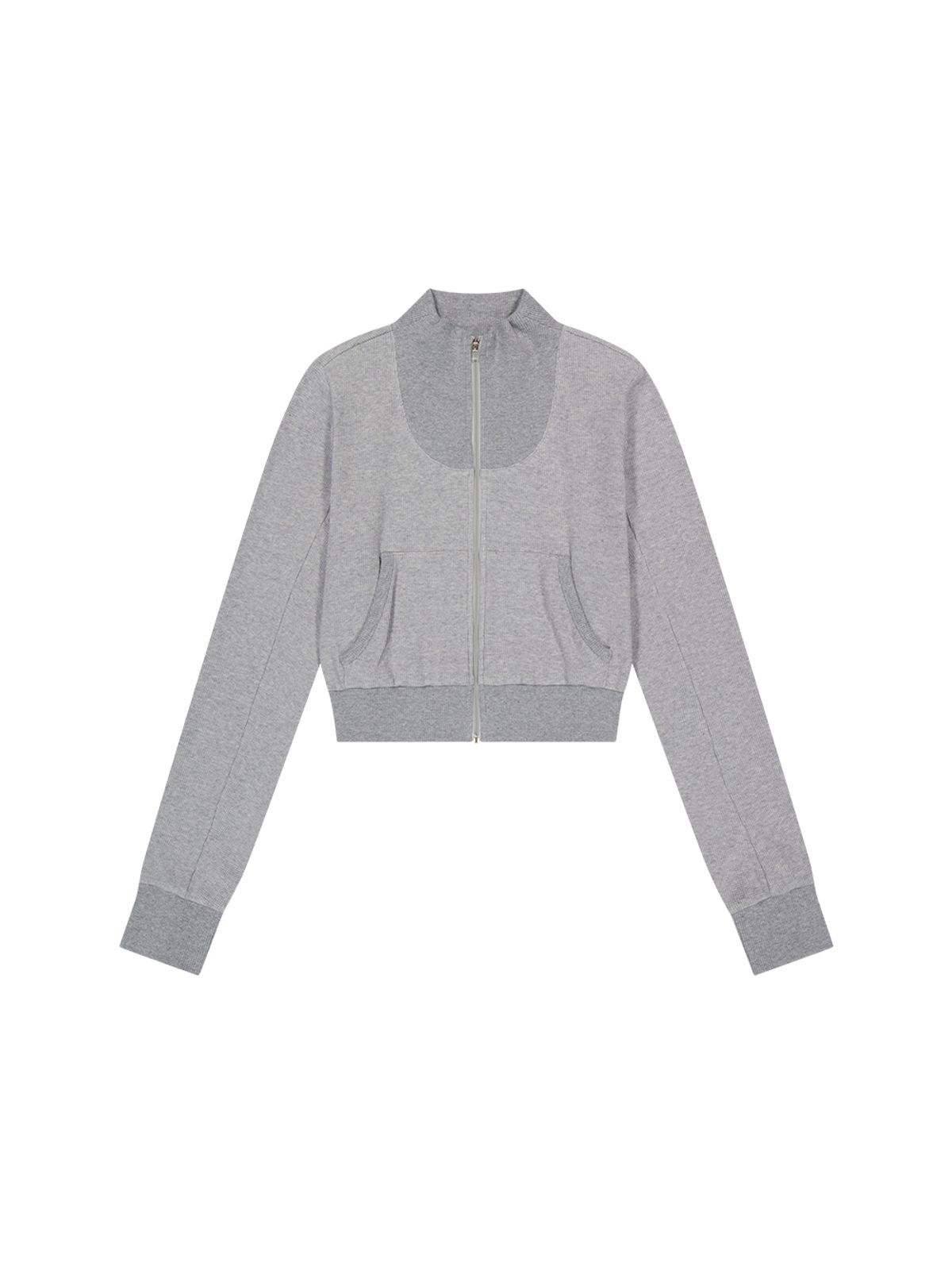 뚜오미오(TUOMIO) FITTED TRACK TOP [HEATHER GREY]