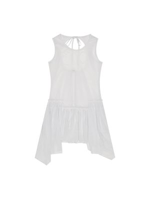 MULTI LAYER MESH DRESS [WHITE]