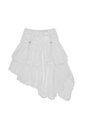 LAYERED CHIFFON SKIRT [WHITE]