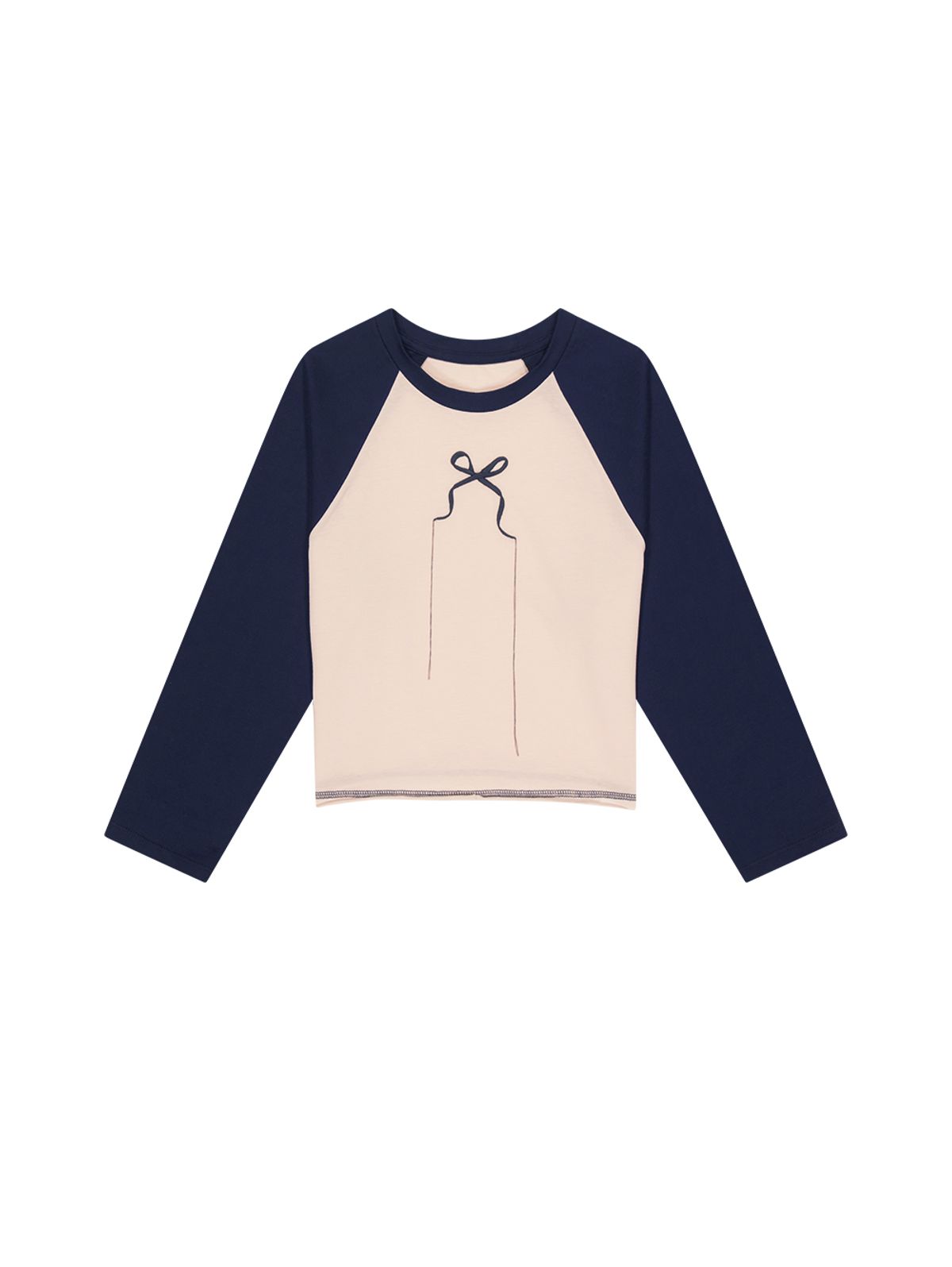 뚜오미오(TUOMIO) CROPPED RAGLAN LONG SLEEVES [IVORY]