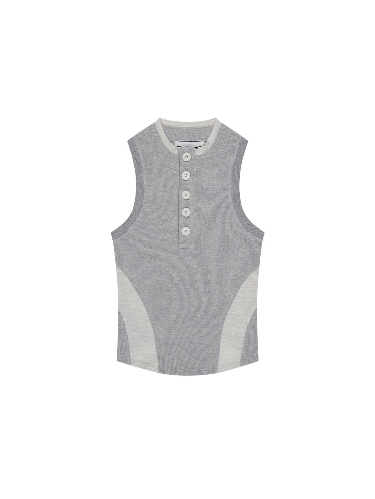 뚜오미오(TUOMIO) POLO SLEEVELESS [HEATHER GREY]