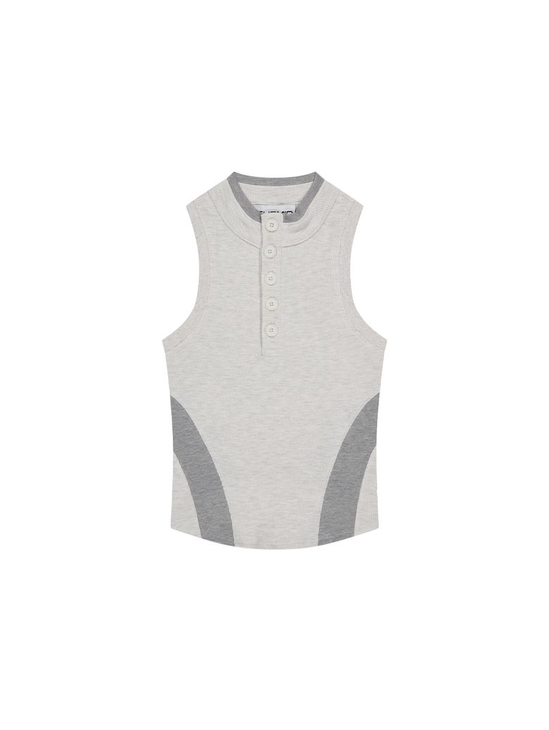 POLO SLEEVELESS [OATMEAL]