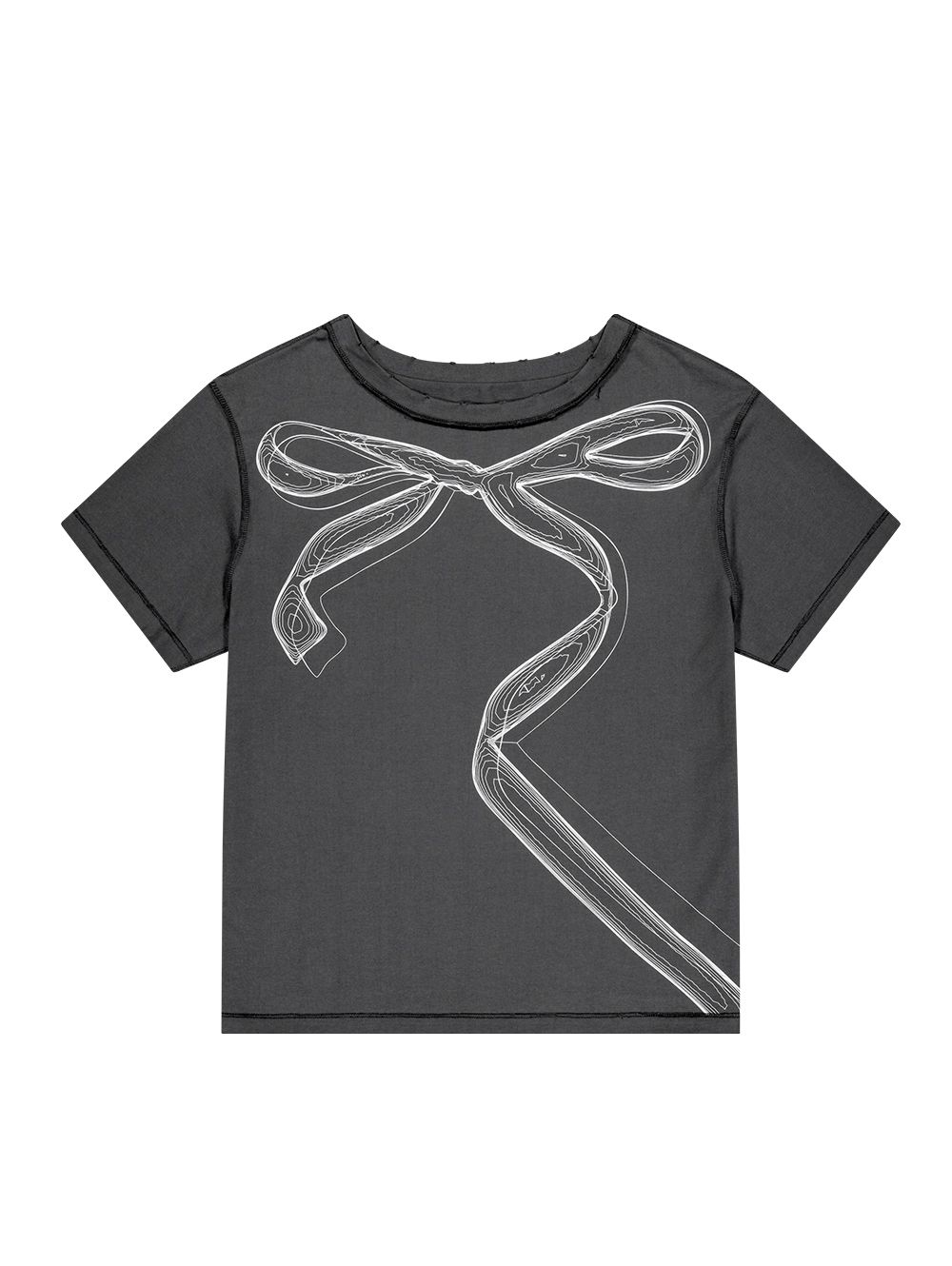 【TUOMIO】 DAMAGED T-SHIRTS ♥3Colors MUSINSA | TUOMIO DAMAGED T-SHIRTS [BEIGE]