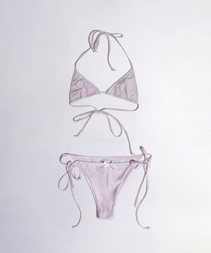 Camo Reversible Microkini Pink