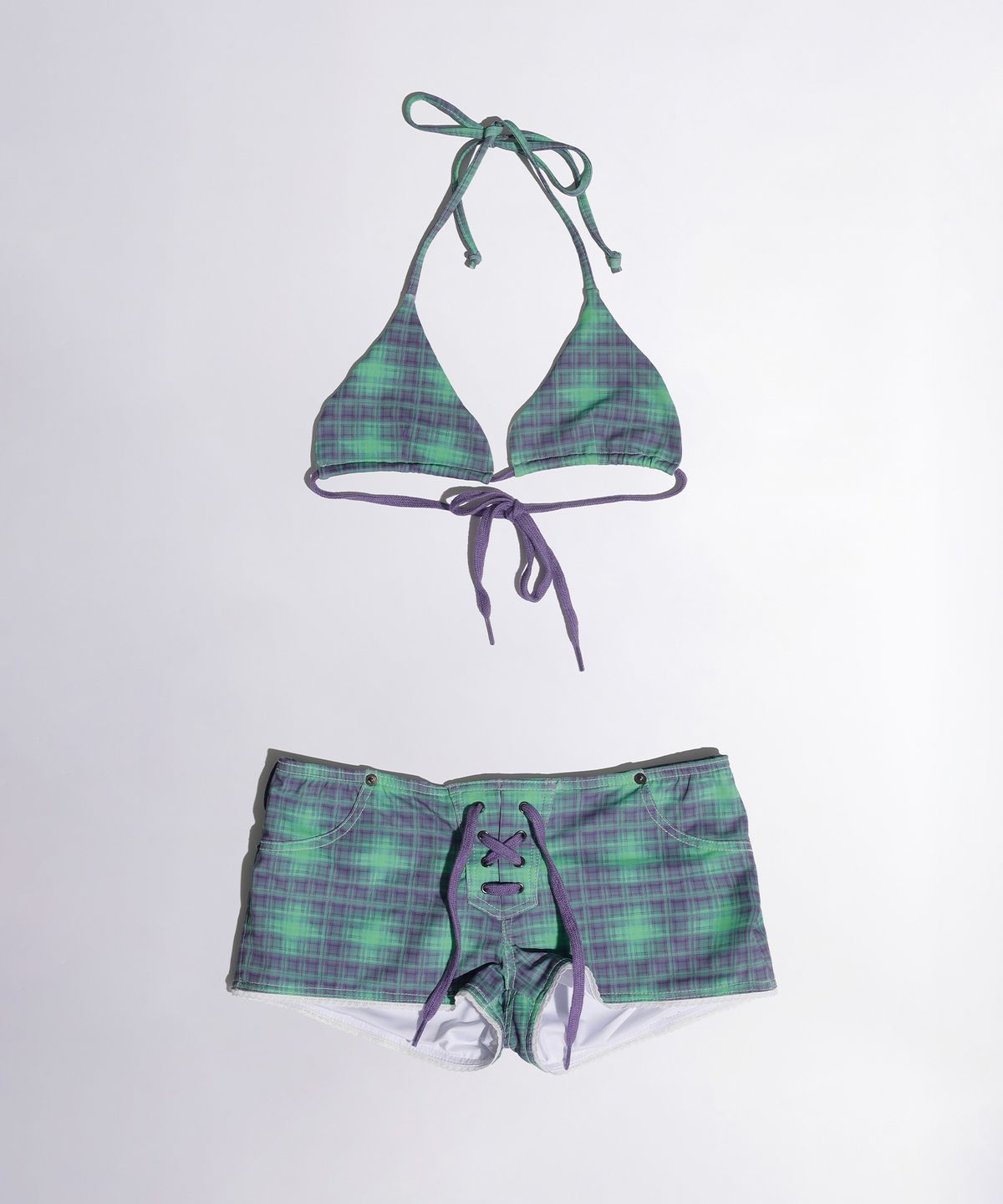 스컬프터(SCULPTOR) Ombre Plaid Microkini Green