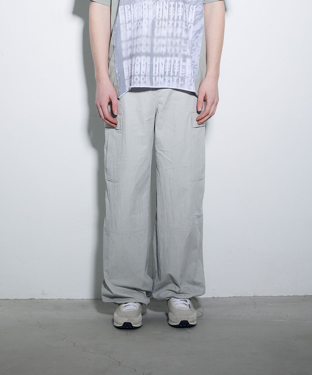 에피소드 언타이틀(EPISODE UNTITLED) PIGMENT STRING CARGO PANTS_LIGHT GRAY