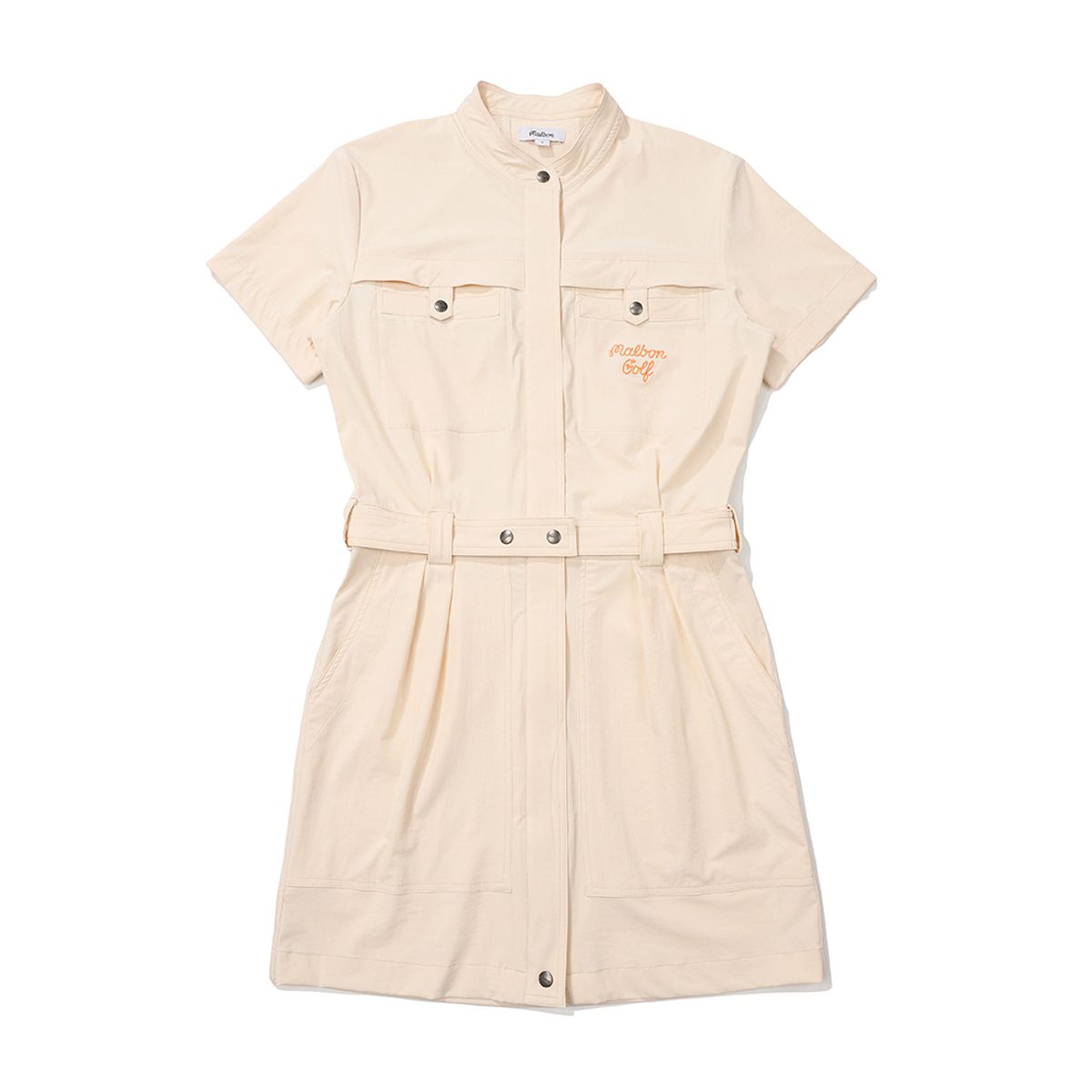 말본 골프(MALBON GOLF) 리조트 무드 벨티드 원피스 CREAM (WOMAN)