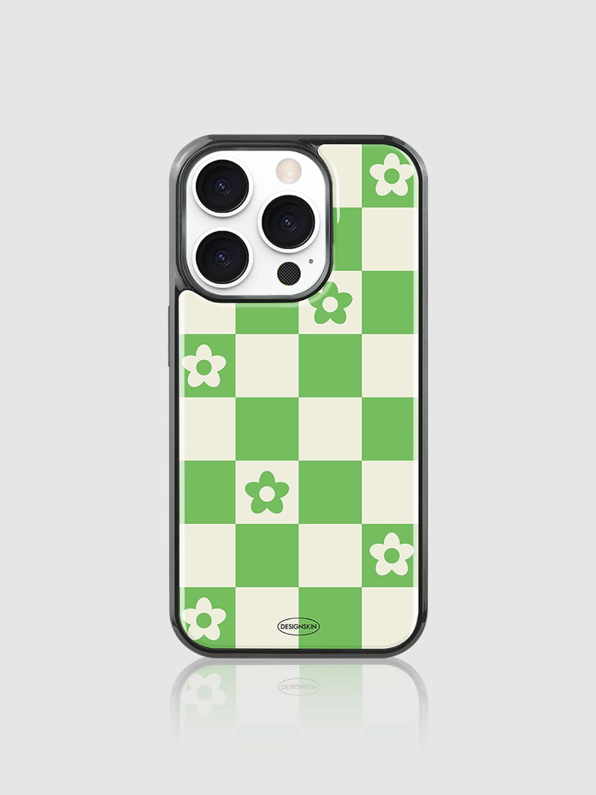 디자인스킨(DESIGNSKIN) 에폭시 그래픽 케이스 ver.2 - 체커보드/데이지