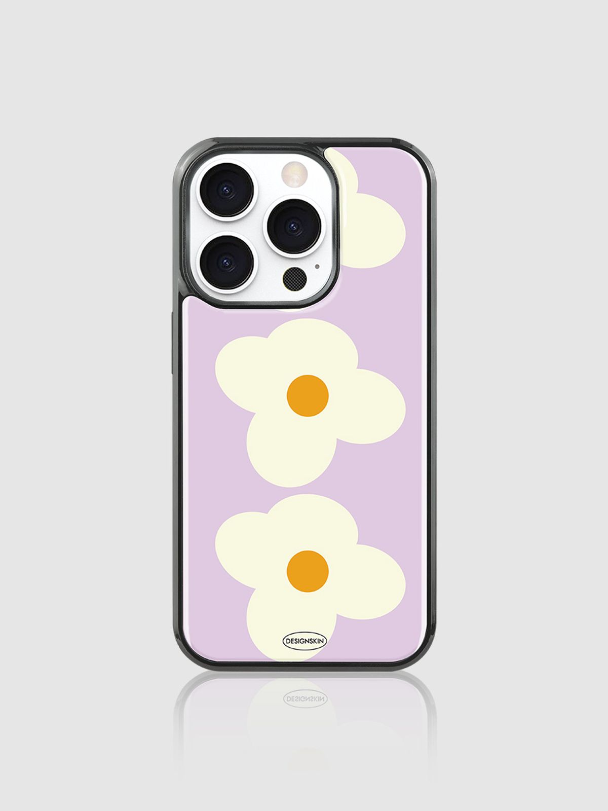 디자인스킨(DESIGNSKIN) 에폭시 그래픽 케이스 ver.2 - 데이지/퍼플