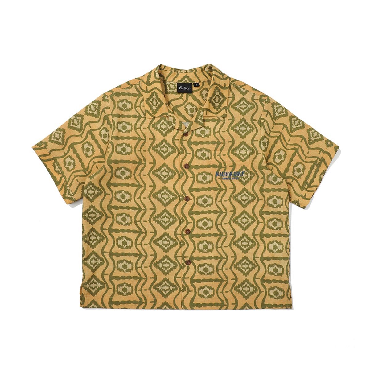 말본 골프(MALBON GOLF) 파라다이스 버튼 업 셔츠 자켓 YELLOW (MAN)