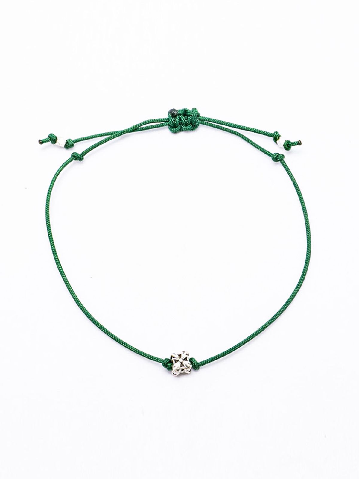 하랑(HARANG) HR 293B_Cube Pendant Fabric Bracelet (Green)