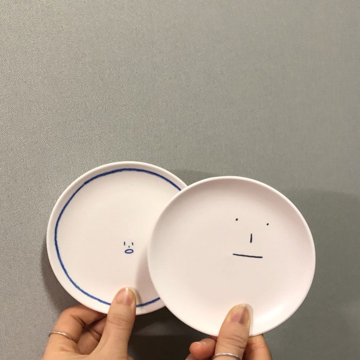 포터리씨(POTTERT℃) 얼굴이들 미니접시(머엉/찍찍)