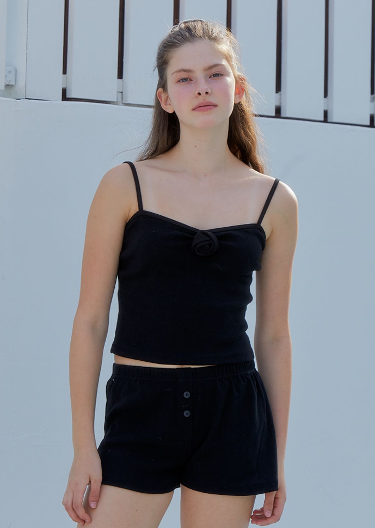 아노에틱(ANOETIC) BUTTON SHORTS_BLACK