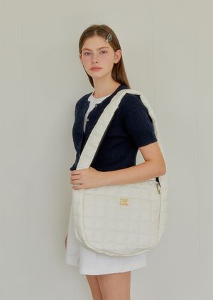 ANC QUILTING BIG BAG_IVORY