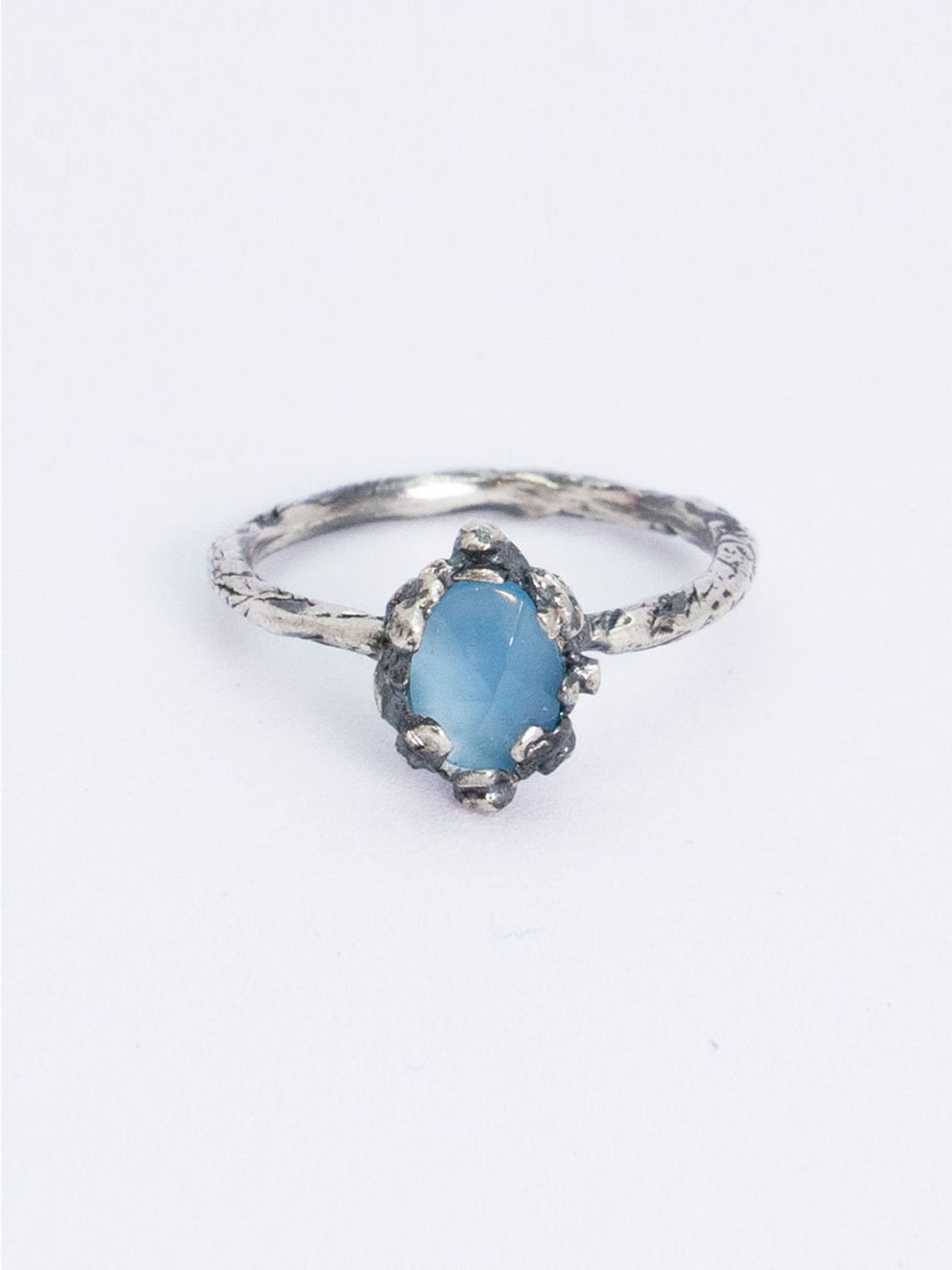 하랑(HARANG) HR 115R_Antique Gemstone Ring(Heated Blue Calcite)