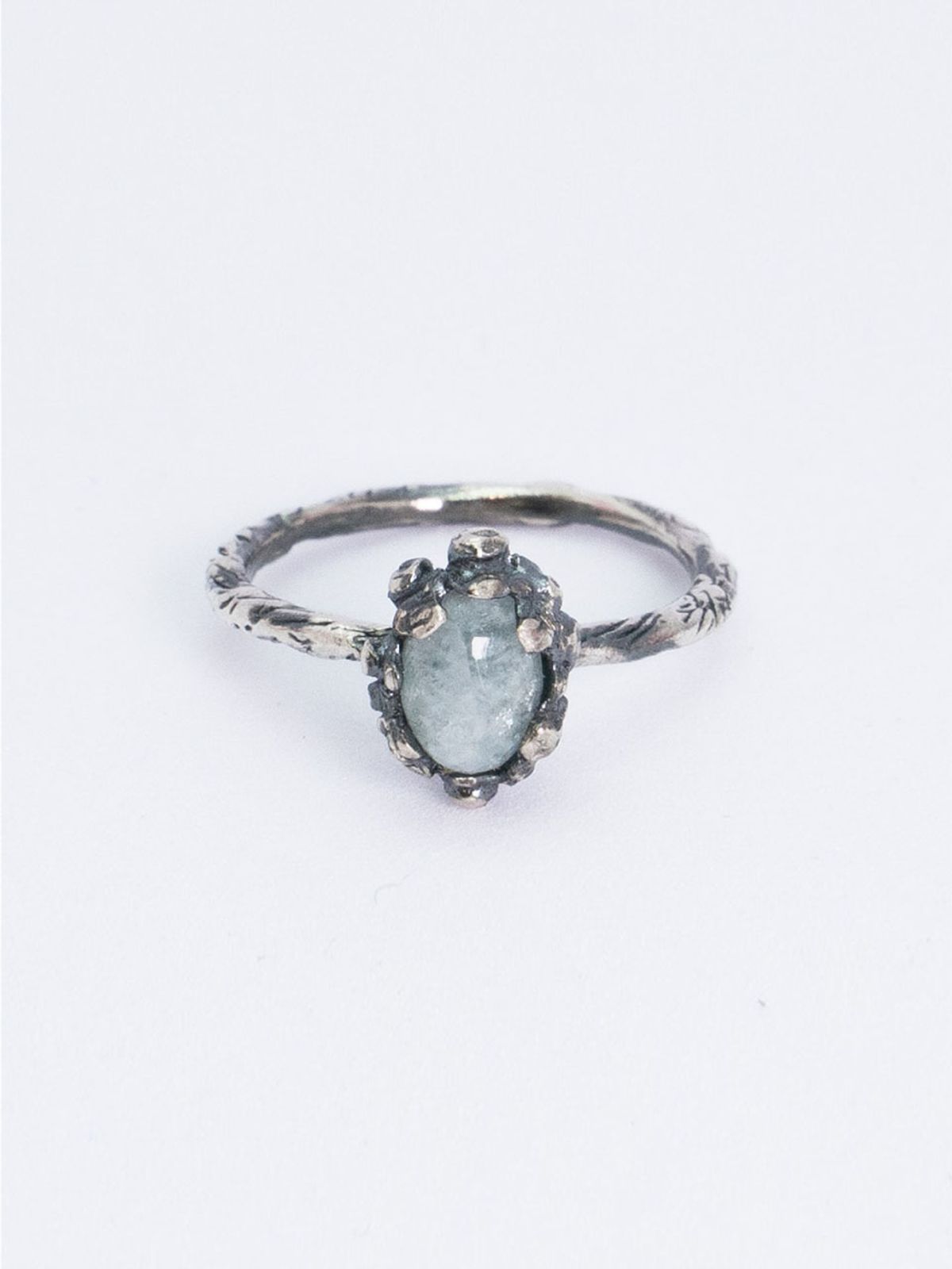 하랑(HARANG) HR 116R_Antique Gemstone Ring(Milky Aquamarine)