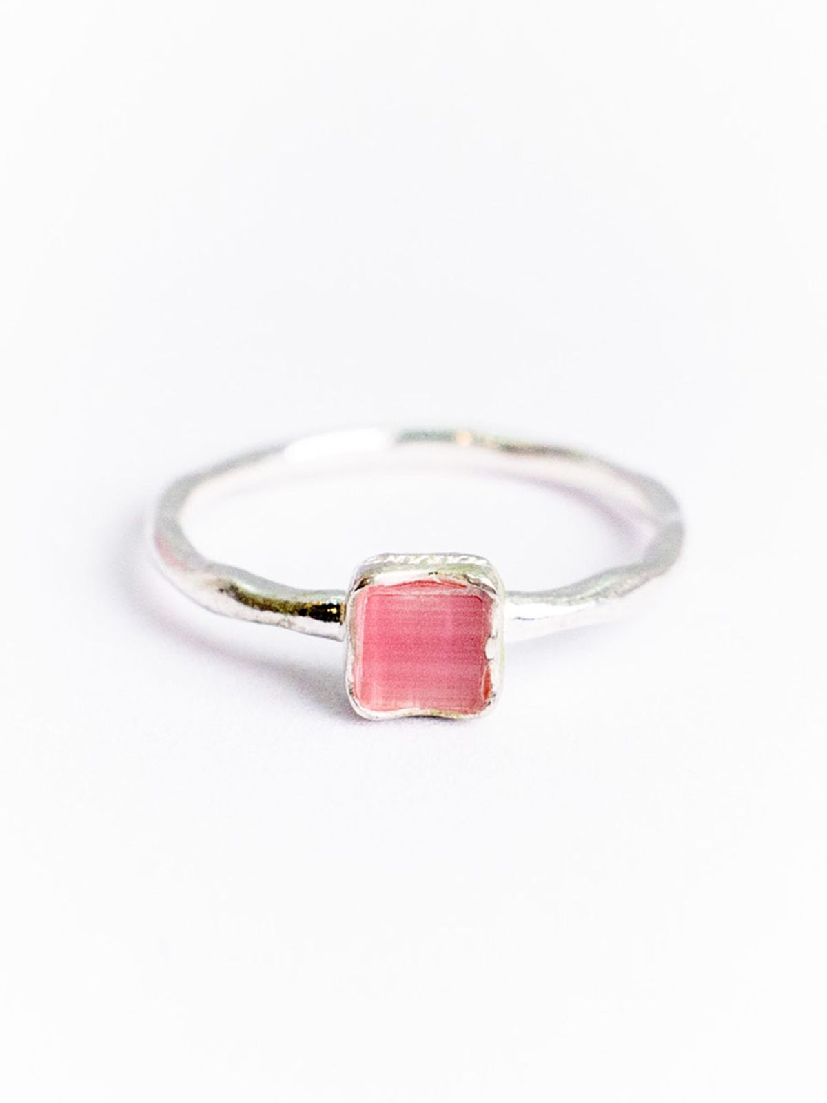하랑(HARANG) HR 170R_Pink Cats Eye Ring(Square)
