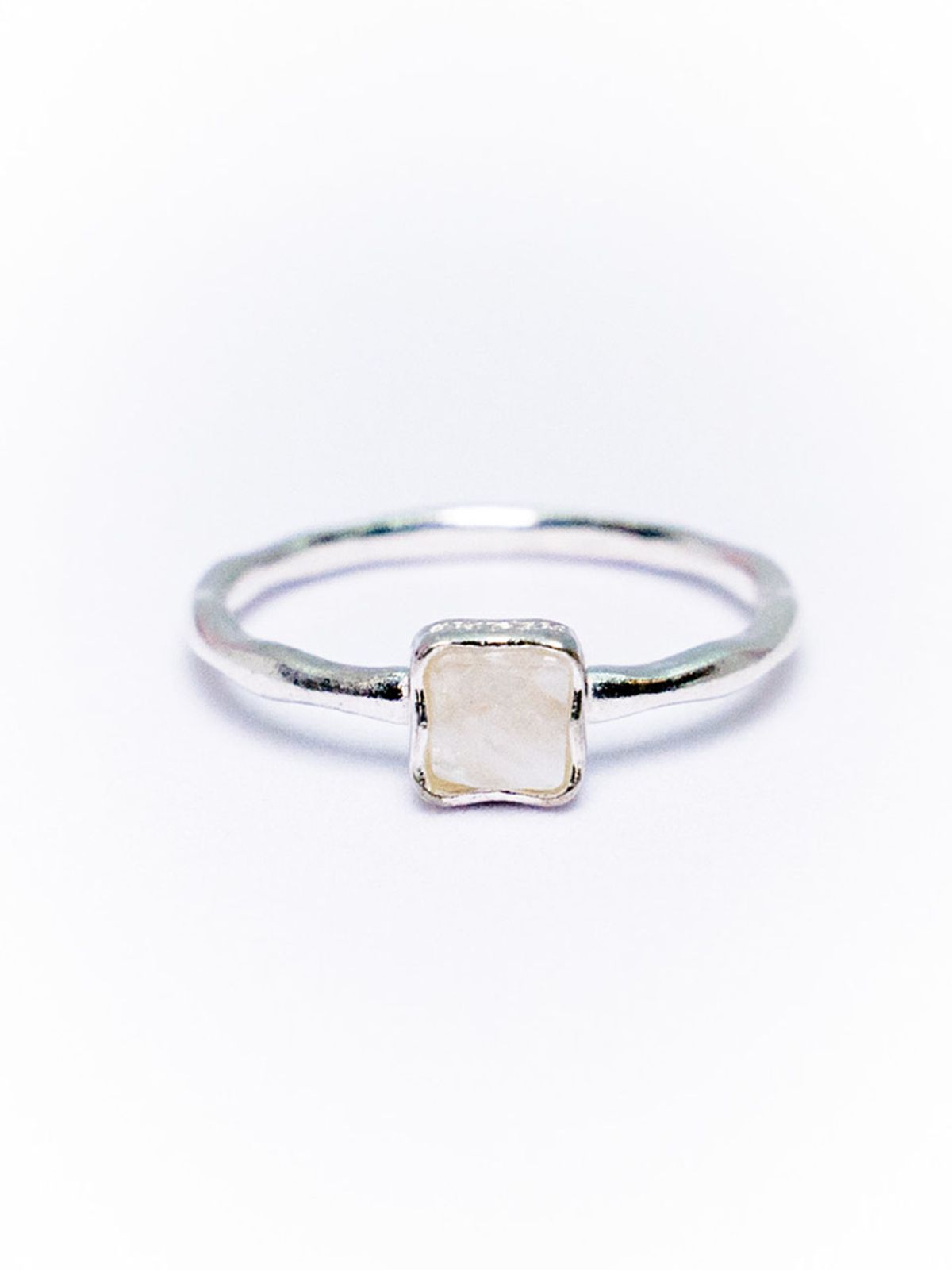 하랑(HARANG) HR 178R_Rainbow Moonstone Ring(Square)