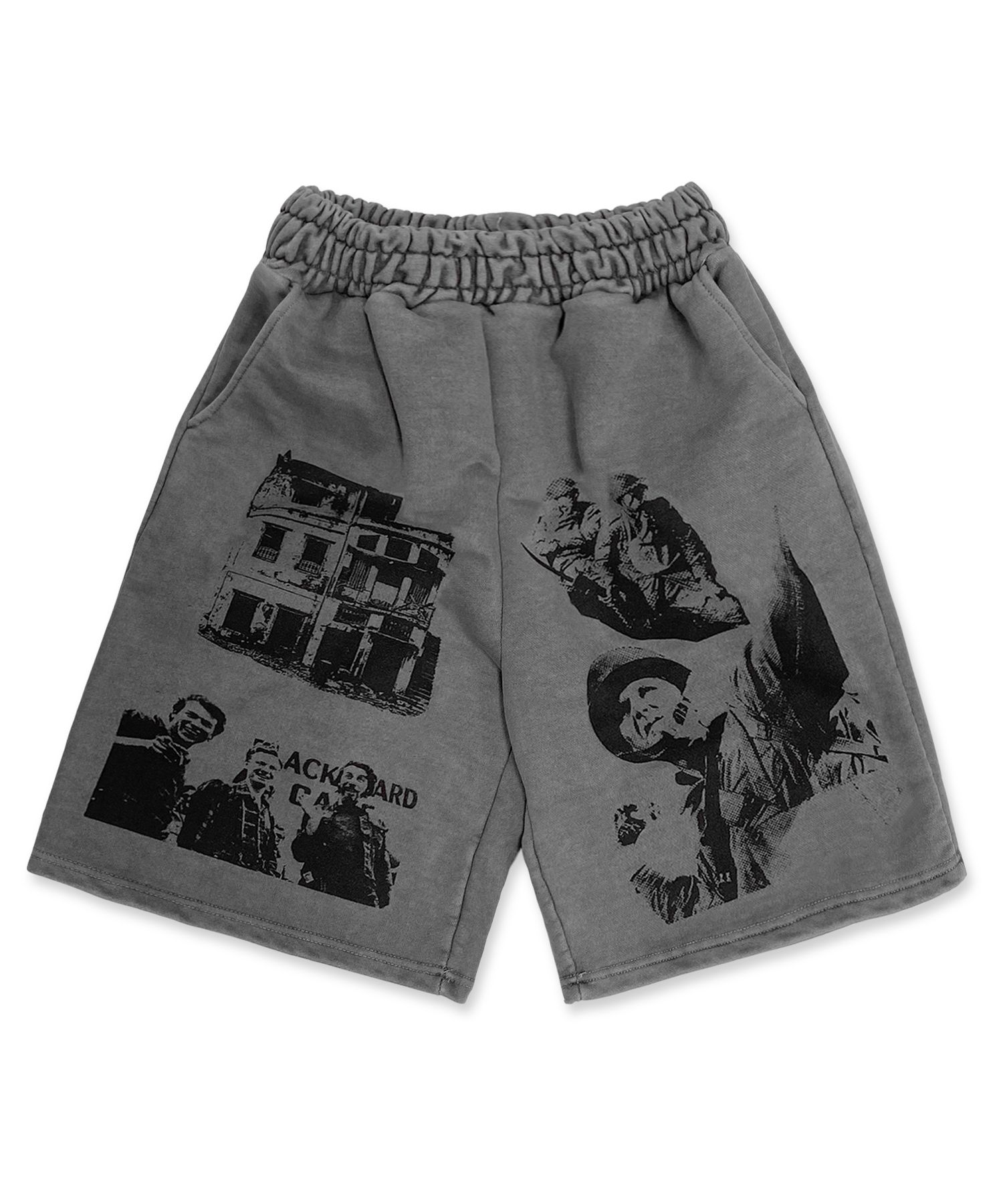 MUSINSA公式 | DEFYCLUBROBBERS Soldier of Fortune pigment sweat shorts