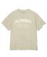 데미지 그래픽 피그먼트 티셔츠-베이지