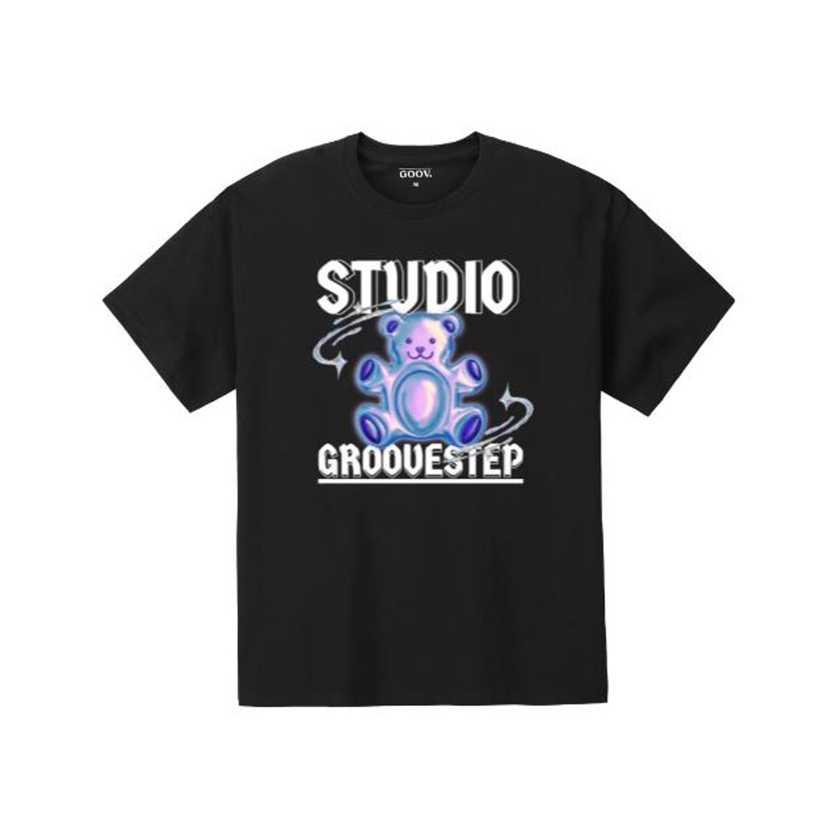 그루브스텝(GROOVESTEP) 메탈베어 오버핏 프린팅 반팔 티셔츠 S0182