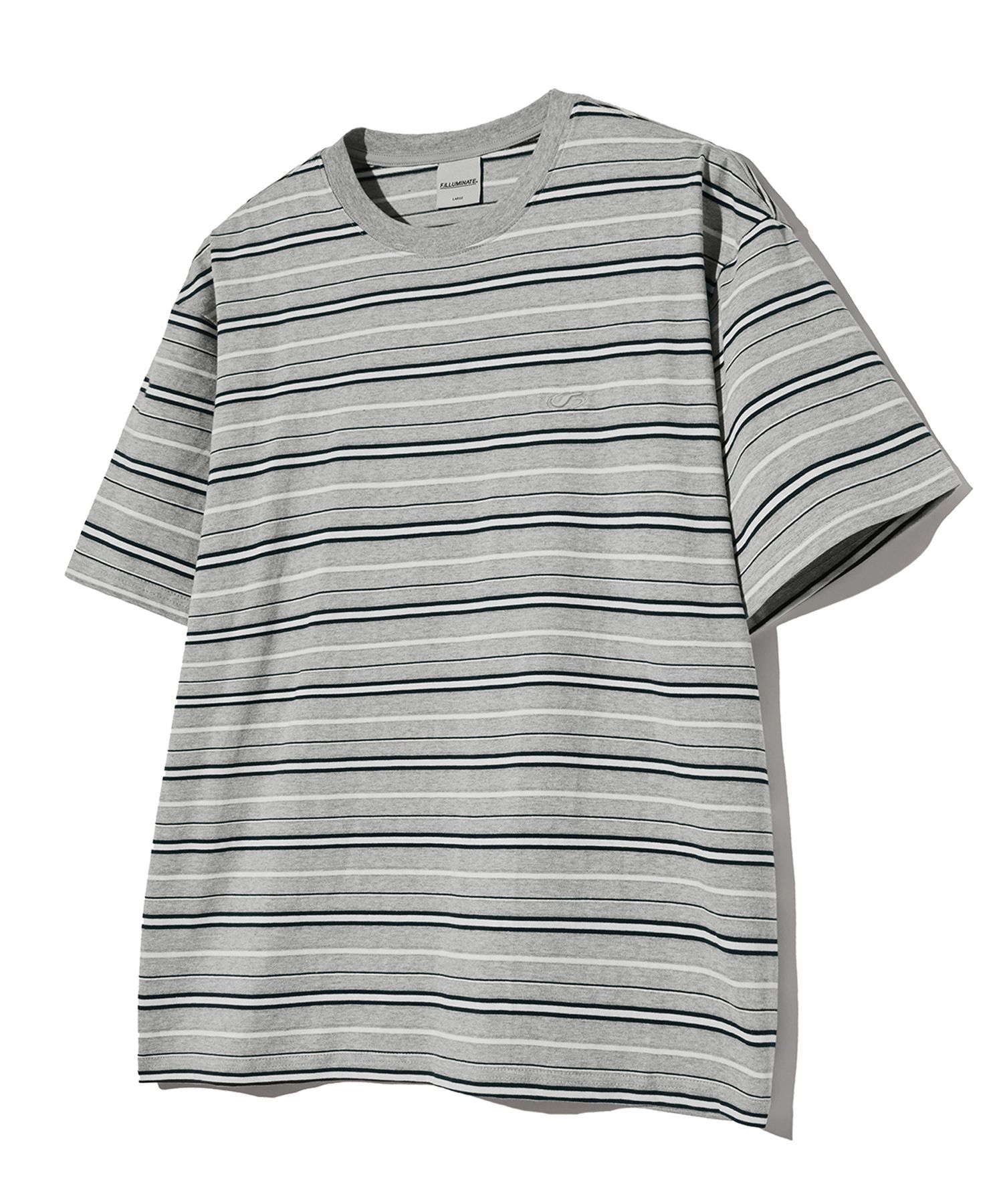 Tシャツ・カットソー [FILLUMINATE] Multi-stripe round T-shirt Multi Stripe Round T-Shirt-Brown - filluminate | 60% - Asian