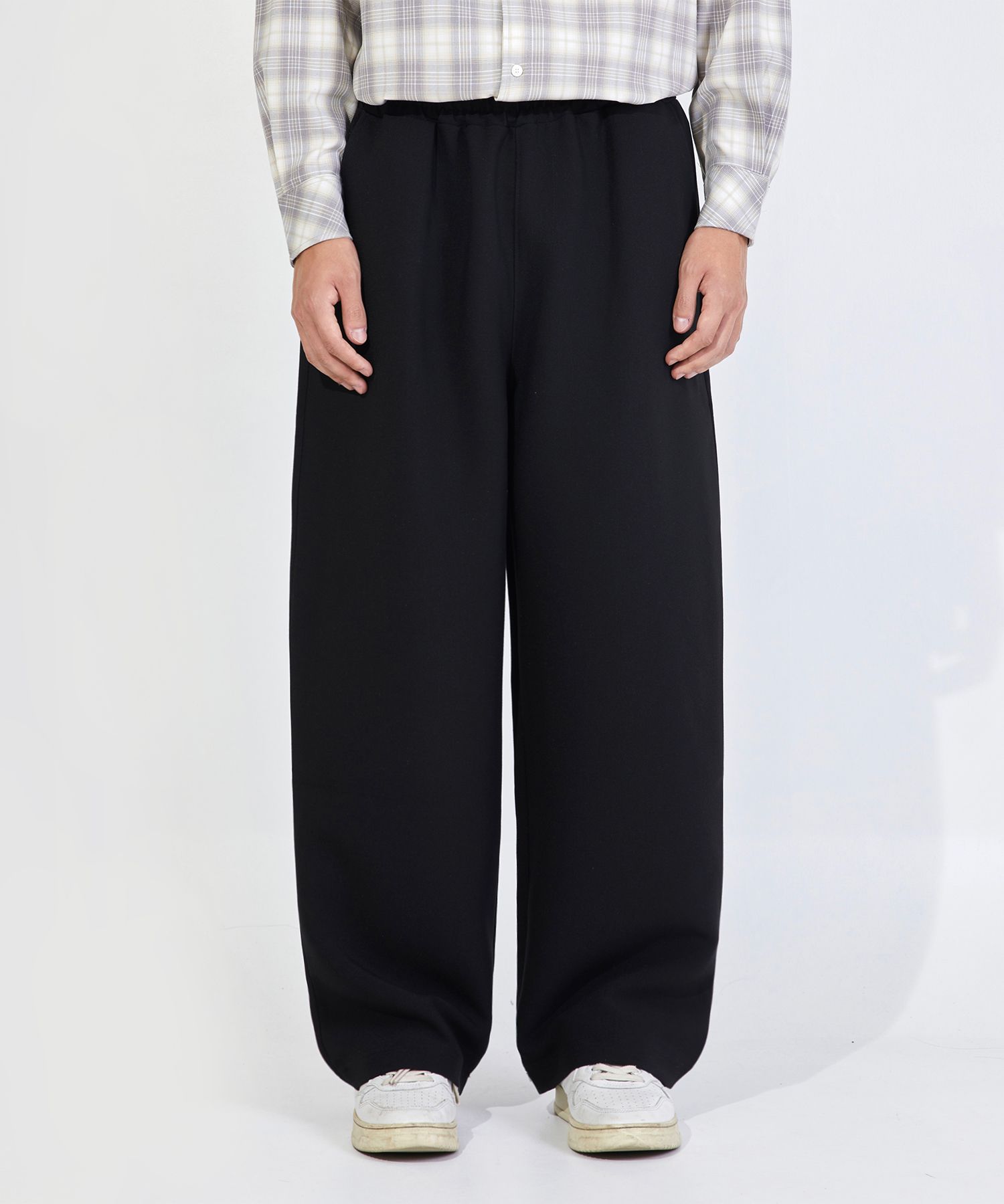 【MODERNIF】Summer Banding Semi-Wide Slacks MUSINSA | BOUNDARY Banding semi-wide basic slacks