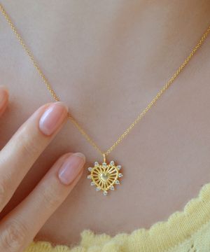 925실버 하트 목걸이 워니/ Winnie