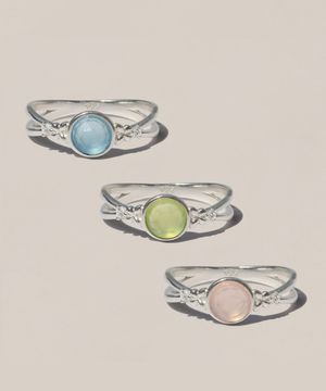 925실버 칼세도니 천연석 반지 루스/ Ruth