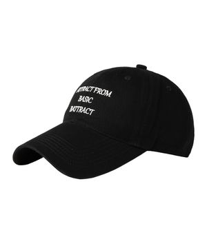 딥핏 레터링 로고 볼캡_블랙