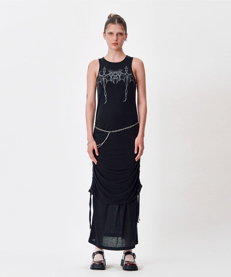 DRAGON LAYERED DRESS [BLACK]
