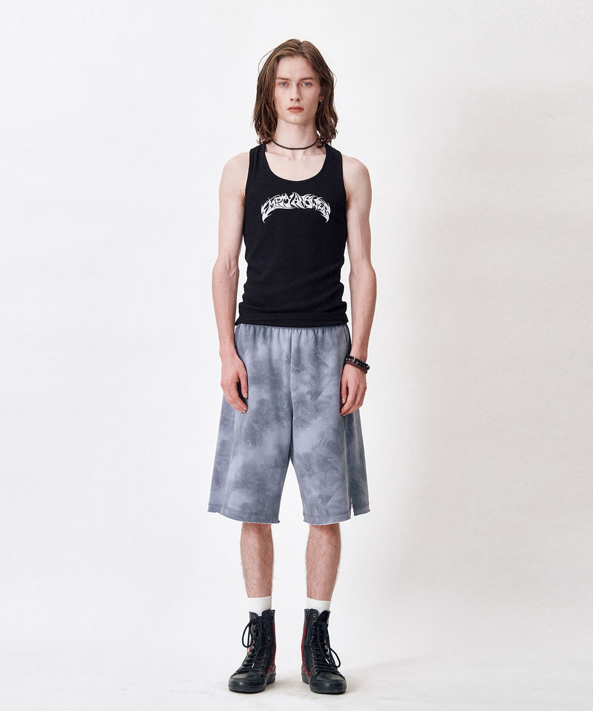 메아(MEA) EMPTY ANSWER TANK TOP [BLACK]