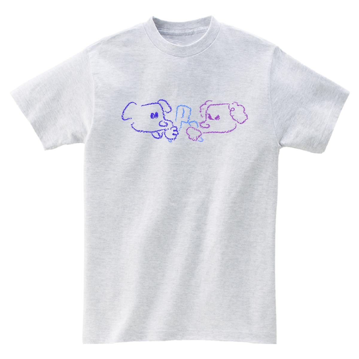어썸어스(AWESOMEUS) FIGHTING PUPPIES T-SHIRTS_4COLOR
