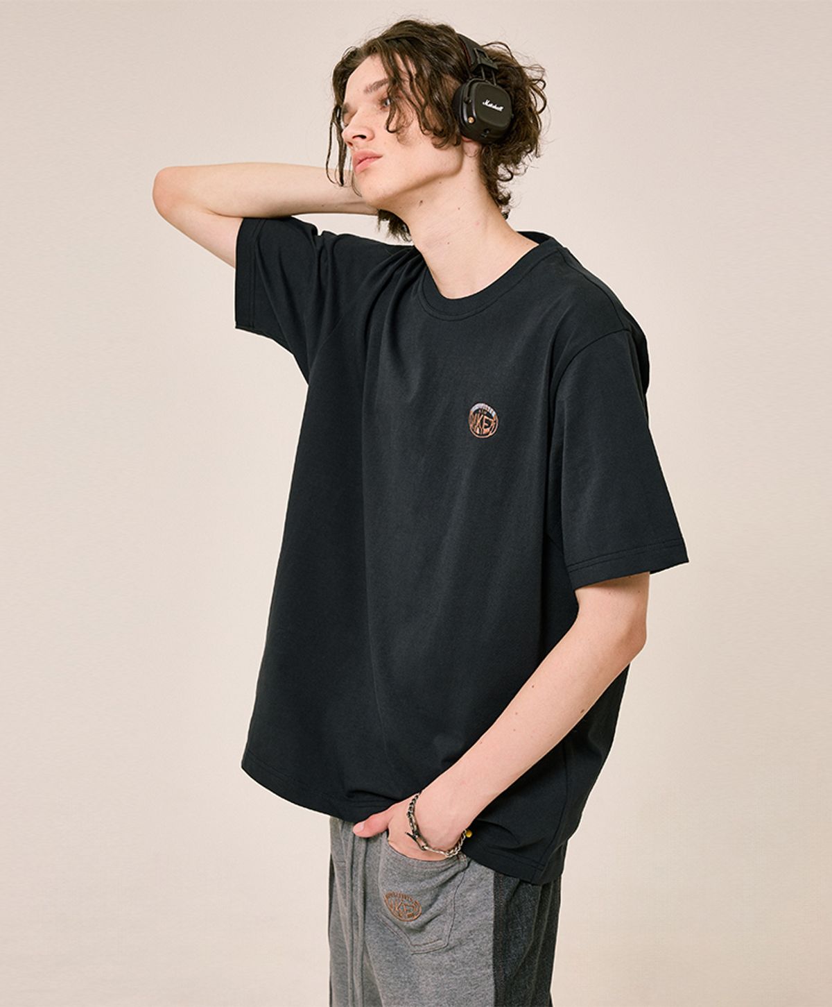 누크피터(NUUKFITTER) NKFT HEAVY COTTON T-SHIRT [CHARCOAL]