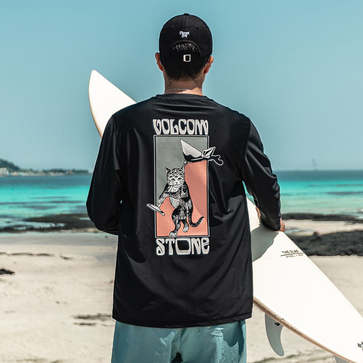 볼컴(VOLCOM) 남성 루즈핏 래쉬가드 VC1007BMT