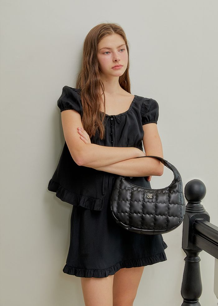 ★ANOETIC★ ANC QUILTING TOTE BAG_BLACK MUSINSA | ANOETIC ANC QUILTING TOTE BAG_BLACK