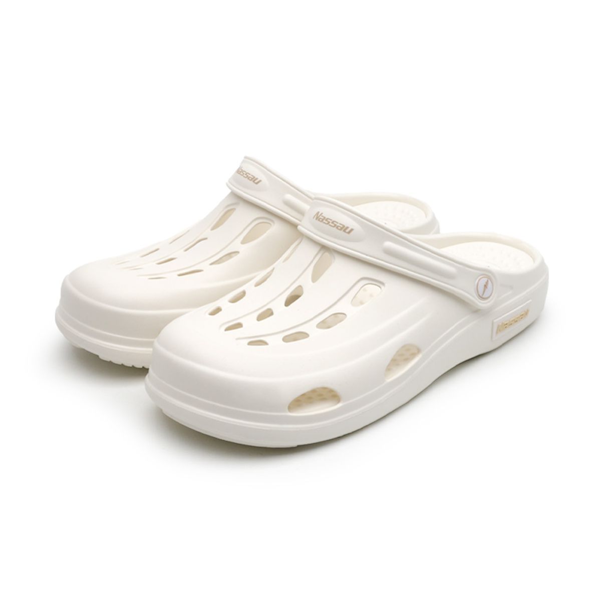 낫소(NASSAU) 찬스 쿠션 지압 샌들(WHITE)