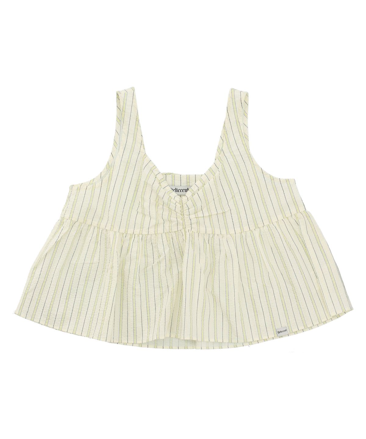 델리센트(DELICCENT) 시어서커 나시 [OLIVE GREEN]