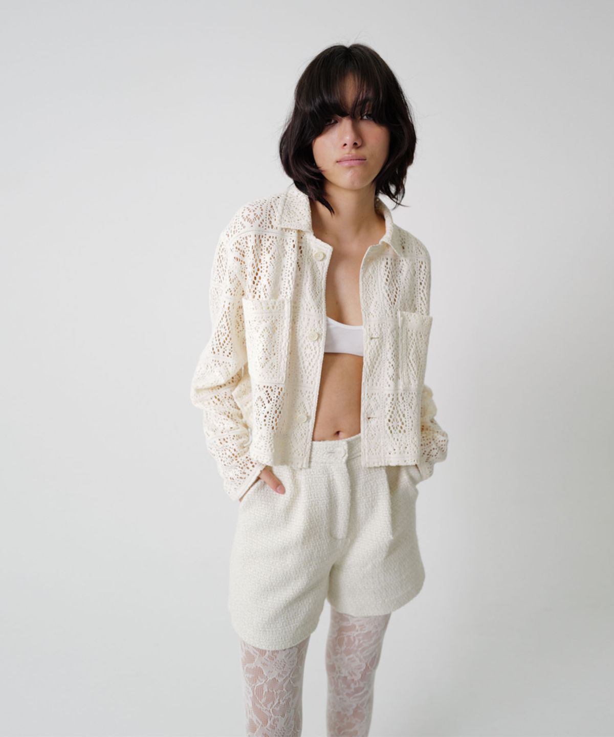 수수무(SUSUMU) NEMO SHORTS - white
