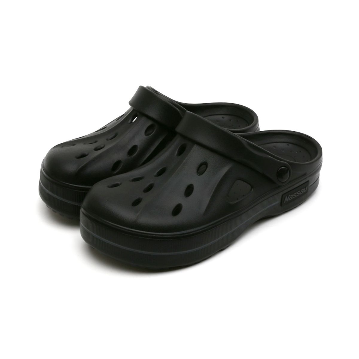 낫소(NASSAU) 컴포트 쿠션 샌들(BLACK)