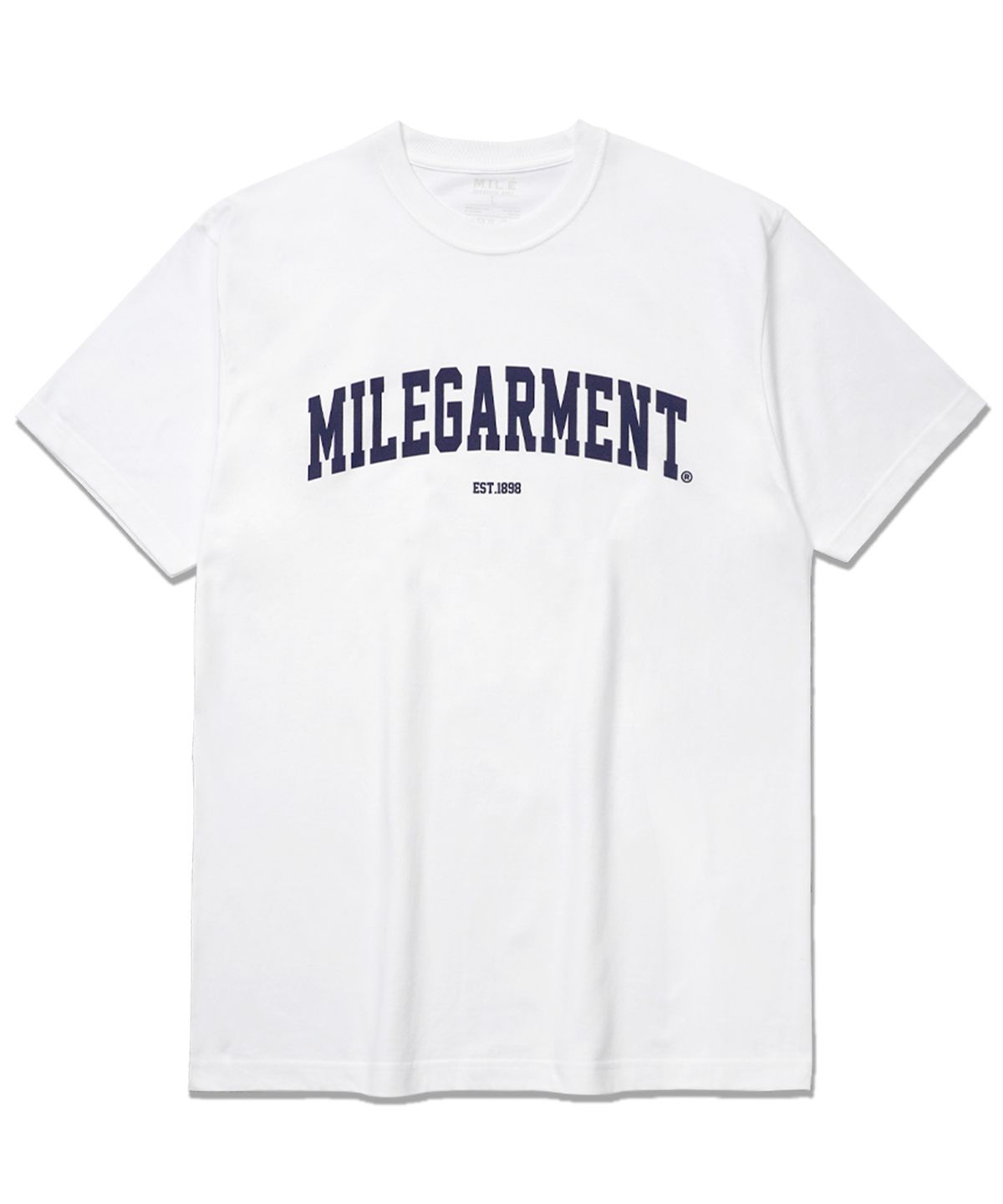 더마일(THEMILE) MILEGARMENT EST CREW [WHITE/NAVY]