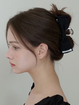edel ribbon silver claw - black