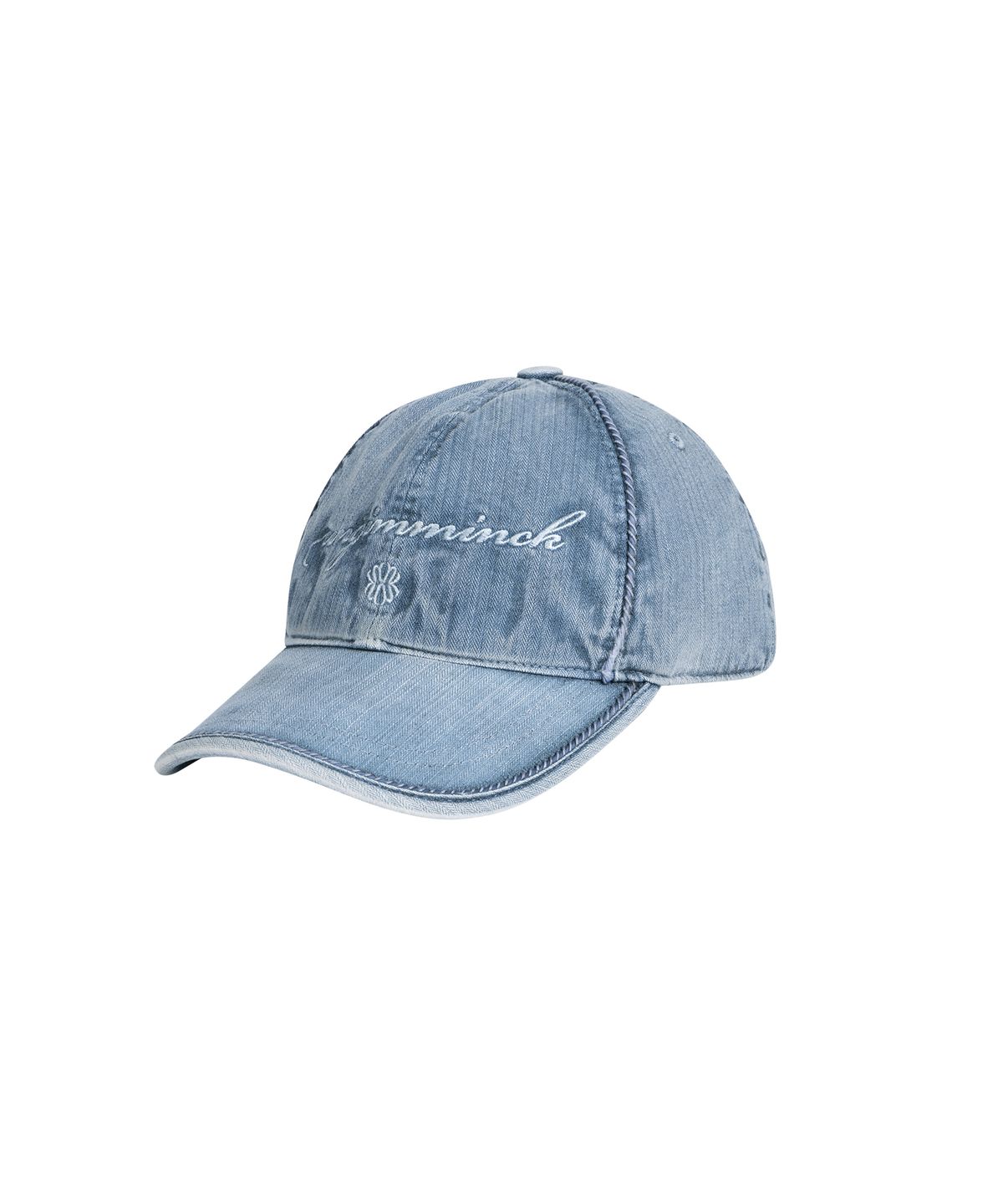언지미크(UNGIMMICK) PIPING WASHED CAP (BLUE)