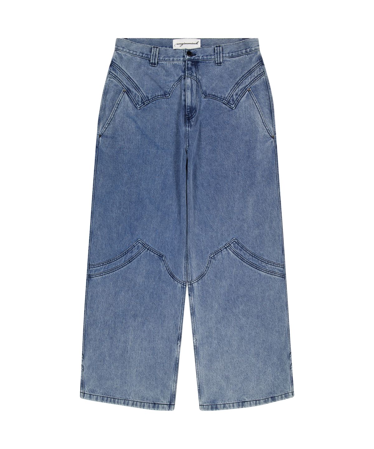 언지미크(UNGIMMICK) WESTERN WIDE DENIM PANTS (BLUE)