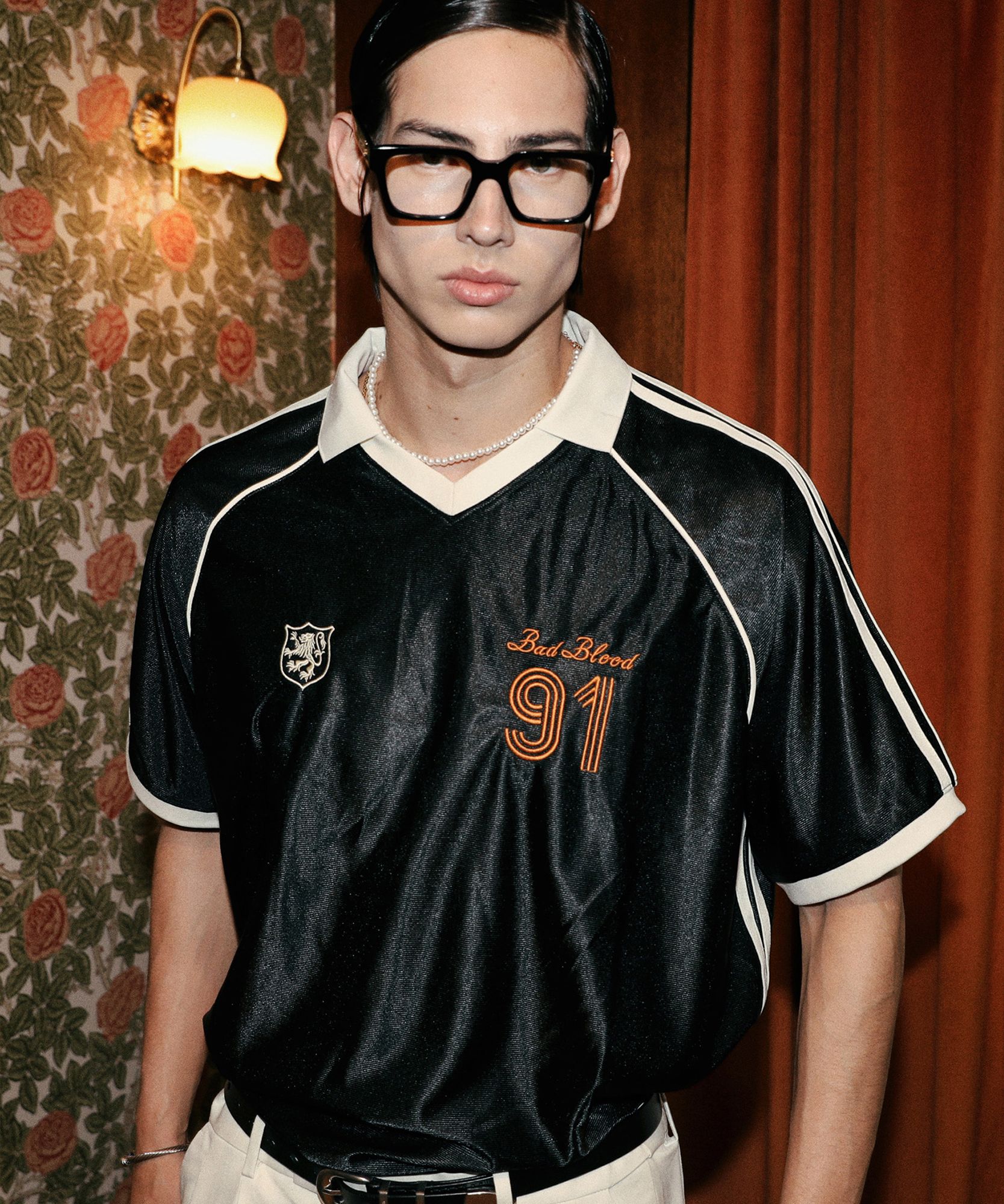 MUSINSA | BADBLOOD 91 Soccer Shirt - Black