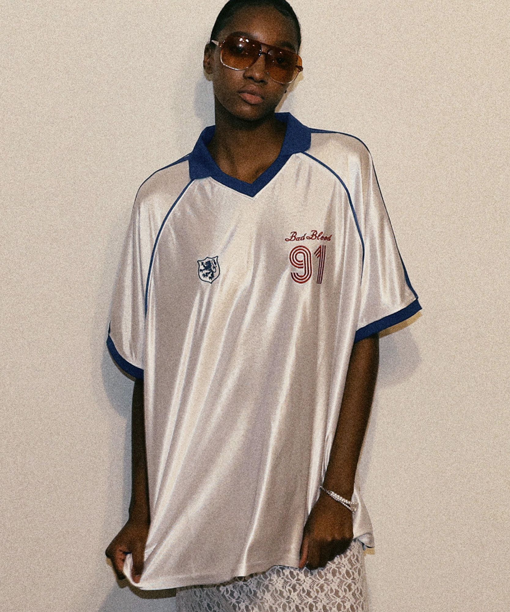 MUSINSA | BADBLOOD 91 Soccer Shirt - Black