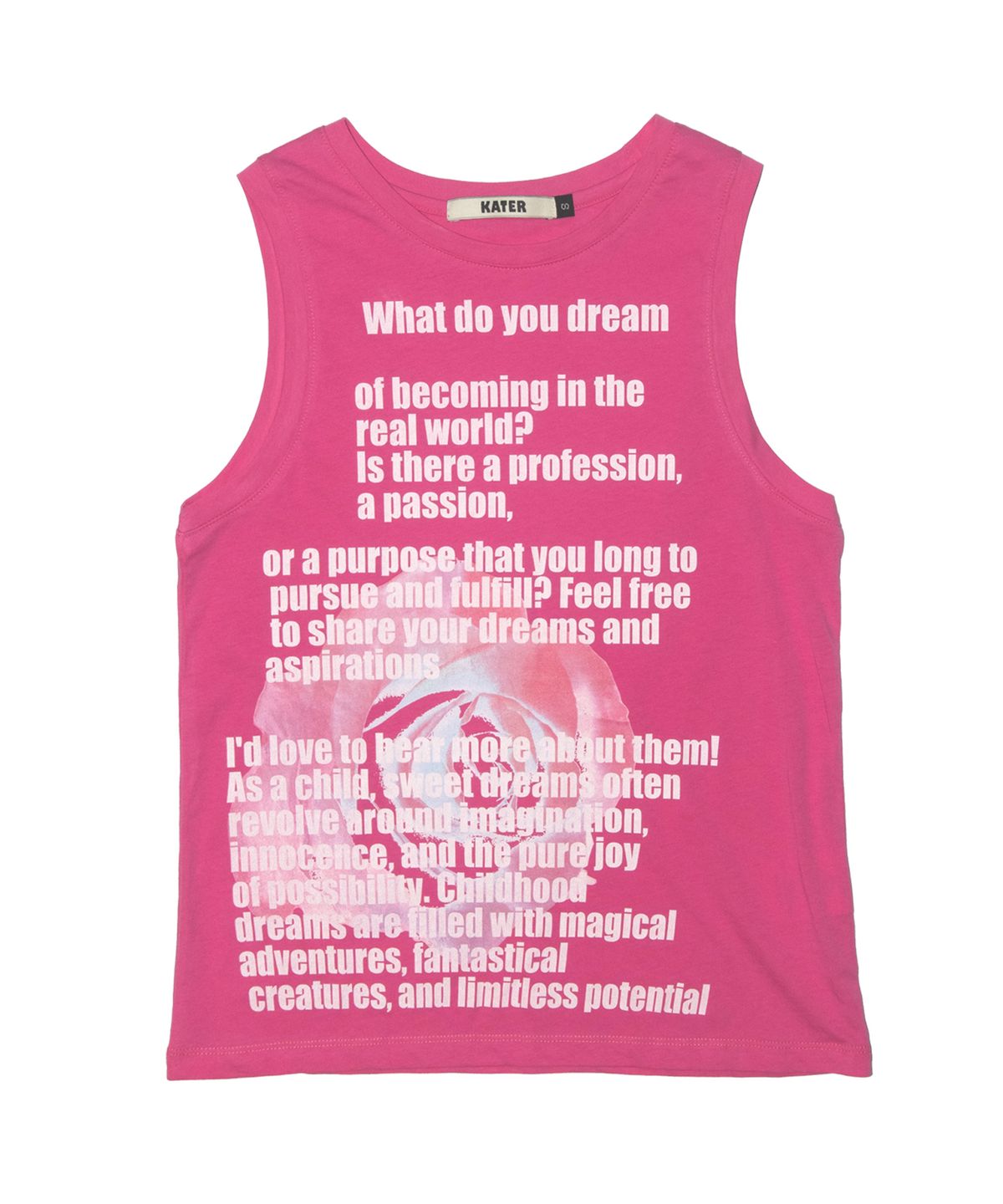 카터(KATER) Rose Sleeveless Tee - PINK